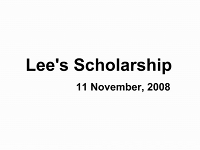 Lee's Scholarships