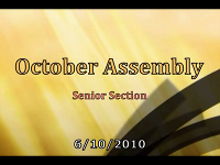 Assembly - October 2010